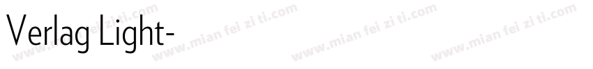 Verlag Light字体转换